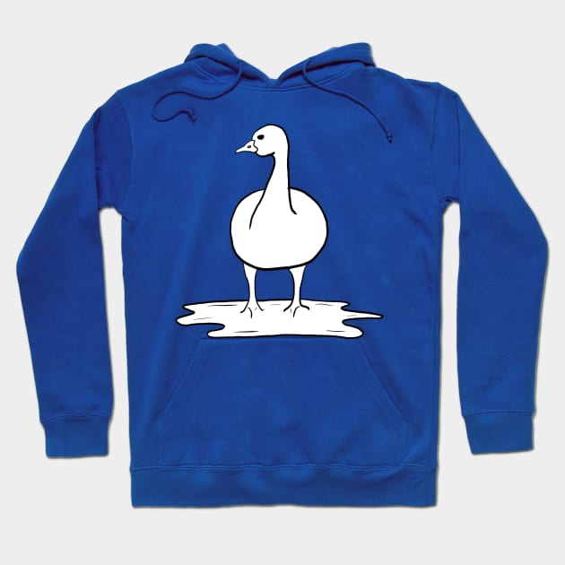 Goose in a Puddle Hoodie by Eirenic